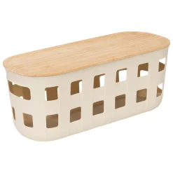 Cesto para ropa con tapa HARMONY beige 5.65L