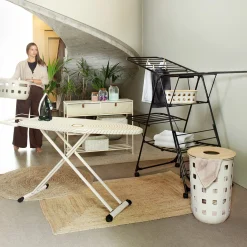 Cesto para ropa sucia HARMONY beige 60L