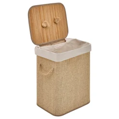 Cesto ropa wc STEMPY blanco 60L