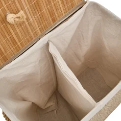 Cesto ropa wc STEMPY marrón 100L