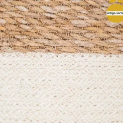 Cesto Seagrass Blanco Natural 21x21