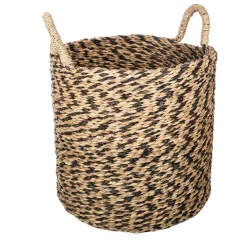 Cesto Seagrass C/Asas Tam.2/3 35x35x32Cm