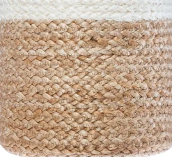 Cesto Seagrass De Yute Tam.3/3 18x14Cm