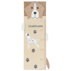 Cinta métrica perro beige de mdf