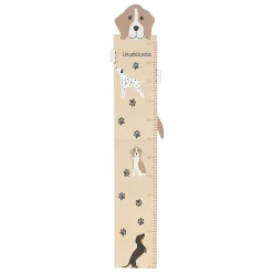 Cinta métrica perro beige de mdf