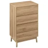 Cómoda Abana 4 Cajones Beige