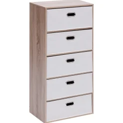 Cómoda con 5 cajones beige 100cm