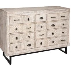 Cómoda De Madera Ajay 126x40x94Cm