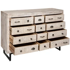 Cómoda De Madera Ajay 126x40x94Cm