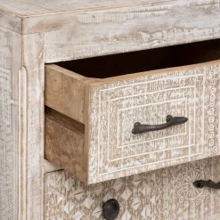 Cómoda De Madera Ajay 126x40x94Cm