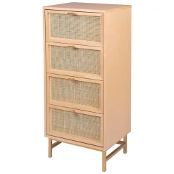 Cómoda Rayo C/4 Cajones 50x35x107Cm
