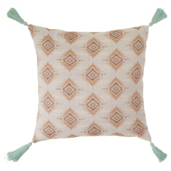 Cojín decorativo IKAT jacquard 38x38cm