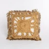 Cojín DELIJUTE beige de algodón 45x45cm