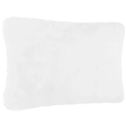 Cojín De Pelo Sintético Blanco 30x45Cm