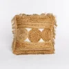 Cojín DIMELO beige de algodón 45x45cm