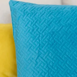 Cojín Dolce De Terciopelo Azul 38x58Cm