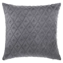 Cojín 3D Rombos Gris 40x40Cm