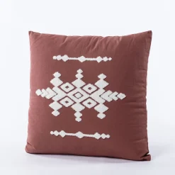 Cojín Exotic Panamá Bordado Rosa 45x45cm