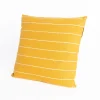 Cojín LINECHIC amarillo de algodón 45x45cm