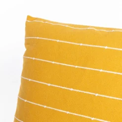 Cojín LINECHIC amarillo de algodón 45x45cm
