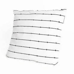 Cojín LINECHIC beige de algodón 45x45cm