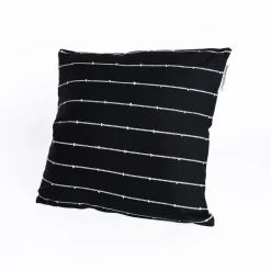 Cojín LINECHIC negro de algodón 45x45cm