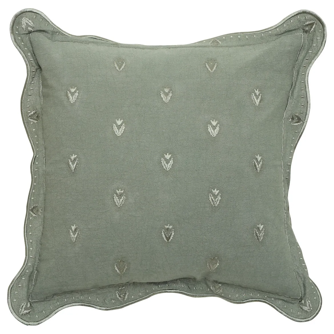 Cojín MONA verde caqui 55x55cm