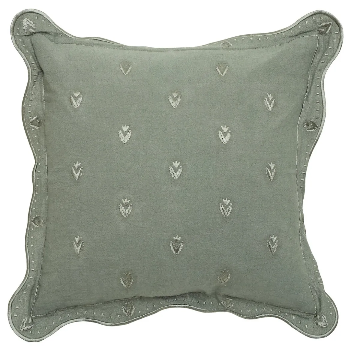 Cojín MONA verde caqui 55x55cm