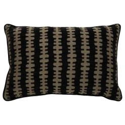 Cojín NYERO negro y dorado 38x58cm