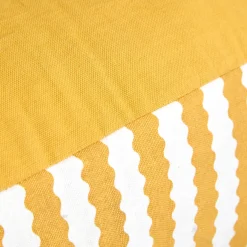 Cojín para palé POOLSIDE rayas amarillas y blanco