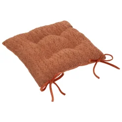 Cojín para silla AUTOMNE bouclette terracota 38x38