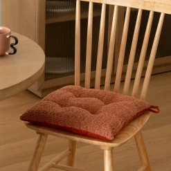 Cojín para silla AUTOMNE bouclette terracota 38x38