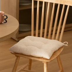 Cojín para silla AUTOMNE BOUCLETTE marfil 38x38cm