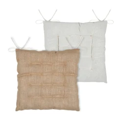 Cojín para silla CAMBODGE natural 38x38cm