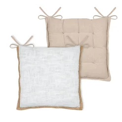 Cojín para silla JOSEPHA blanco 38x38cm