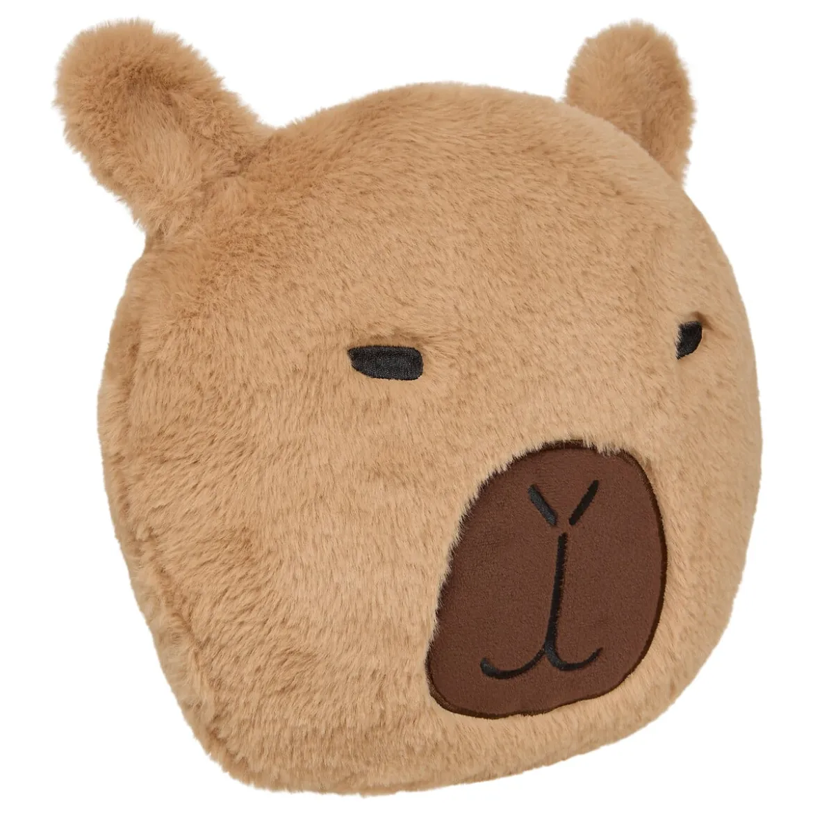 Cojín peluche marrón