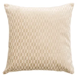 Cojín SELIA beige de terciopelo 40x40cm