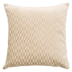 Cojín SELIA beige de terciopelo 40x40cm