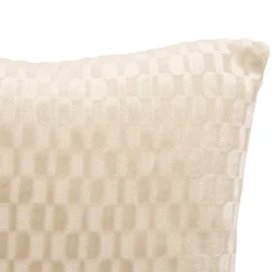 Cojín SELIA beige de terciopelo 40x40cm