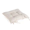 Cojín SLUB STRIPES beige 40x40cm