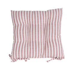 Cojín SLUB STRIPES terracota 40x40cm
