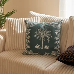 Cojín THE PALM RESORT verde 45x45cm