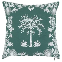 Cojín THE PALM RESORT verde 45x45cm