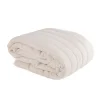 Colcha efecto lino AVALON beige claro 250x270cm
