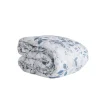 Colcha flores LYRA azul 250x270cm