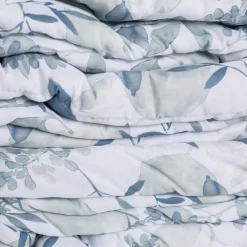 Colcha flores LYRA azul 250x270cm