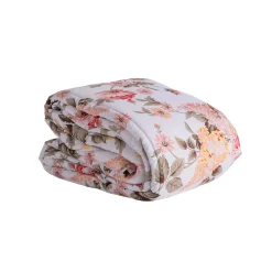 Colcha flores LYRA coral 250x270cm
