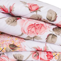 Colcha flores LYRA coral 250x270cm