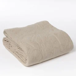 Colcha FLOWER beige 220x240cm