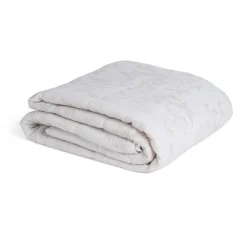 Colcha hojas AUREN beige 250x270cm